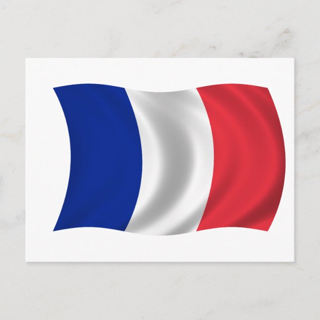 Postal Bandera de Francia (Anverso)