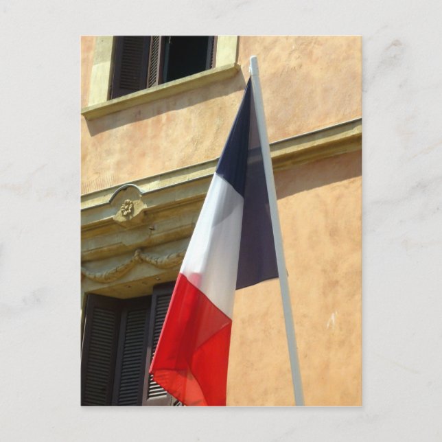 Postal bandera de francia (Anverso)