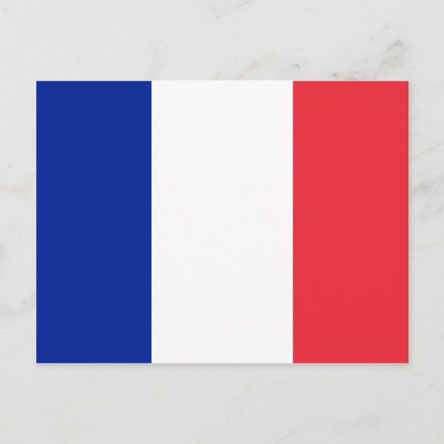 Postal Bandera de Francia (Anverso)