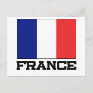 Postal Bandera de Francia