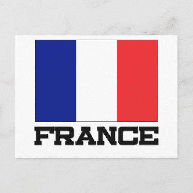 Postal Bandera de Francia (Anverso)