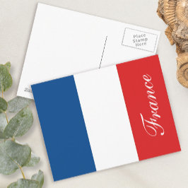 Postal Bandera de Francia