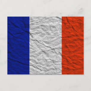 Postal bandera de francia