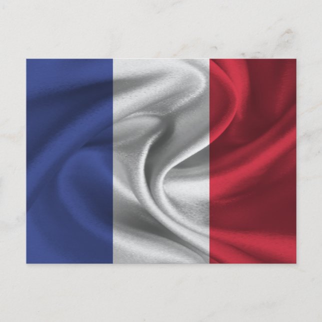 Postal Bandera de Francia (Anverso)