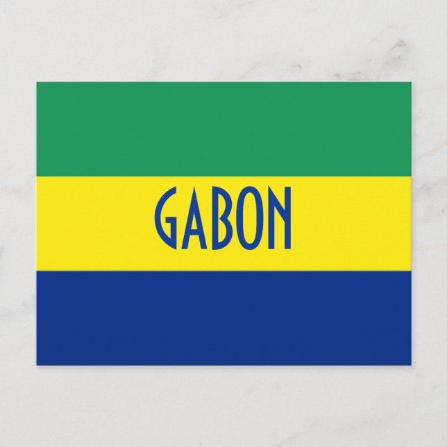 Postal Bandera de Gabón (Anverso)