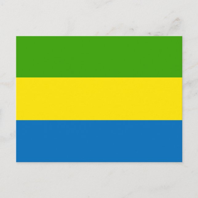 Postal Bandera de Gabón (Anverso)