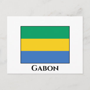 Postal Bandera de Gabón