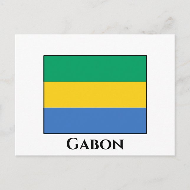 Postal Bandera de Gabón (Anverso)