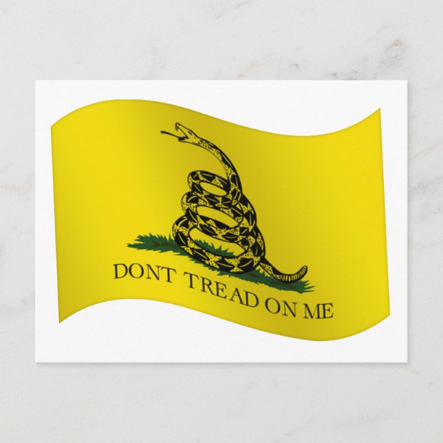 Postal Bandera de Gadsden, no me toques (Anverso)