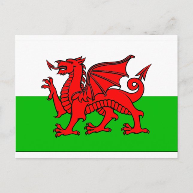 Postal Bandera de Gales (Anverso)
