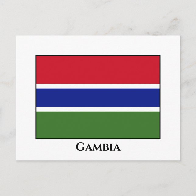 Postal Bandera de Gambia (Anverso)