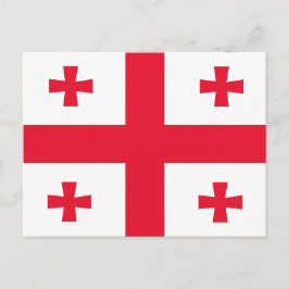 Postal bandera de Georgia
