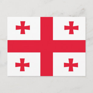Postal bandera de Georgia
