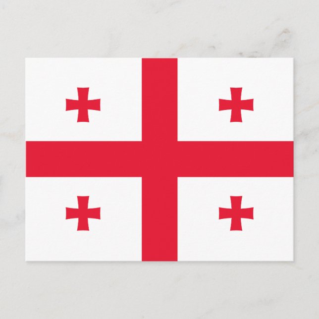 Postal Bandera de Georgia (Anverso)