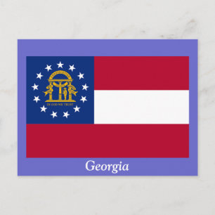 Postal Bandera de Georgia