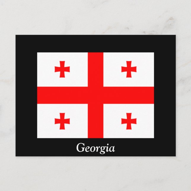 Postal Bandera de Georgia (país) (Anverso)
