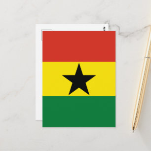 Postal bandera de Ghana