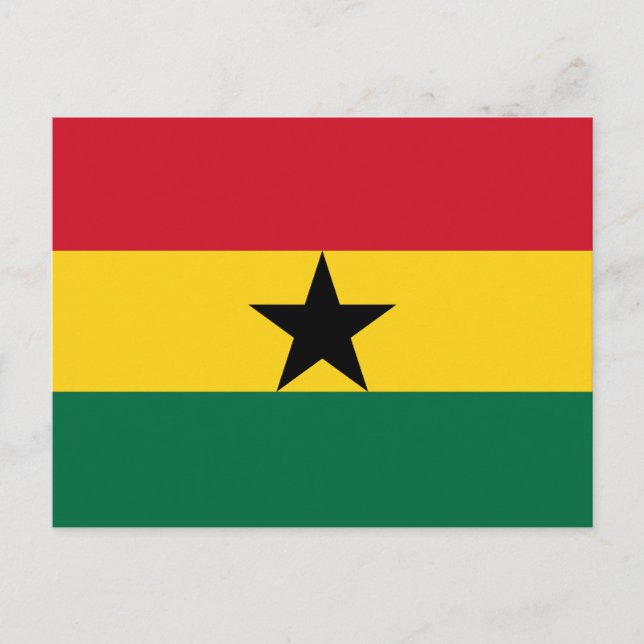 Postal Bandera de Ghana (Anverso)
