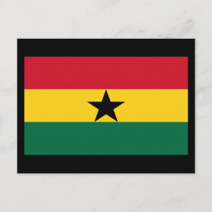 Postal Bandera de Ghana