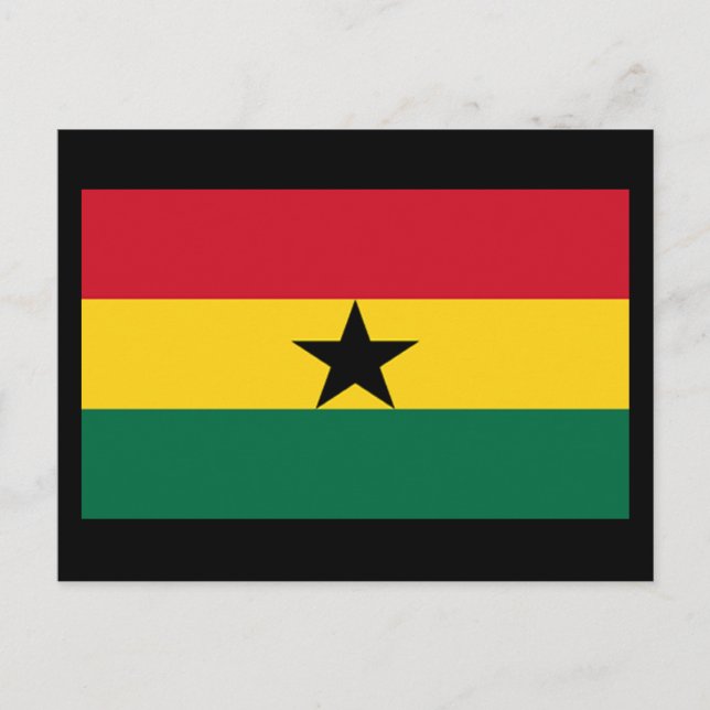 Postal Bandera de Ghana (Anverso)