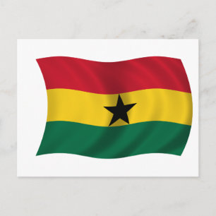 Postal Bandera de Ghana