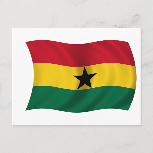 Postal Bandera de Ghana (Anverso)