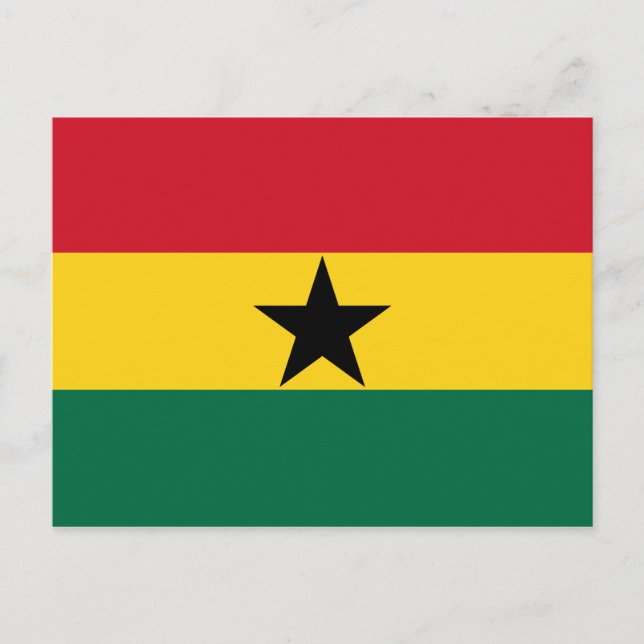 Postal Bandera de Ghana (Anverso)