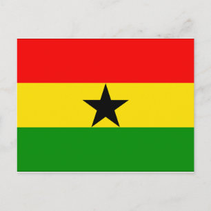 Postal Bandera de Ghana
