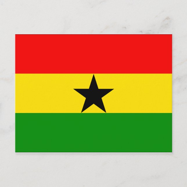 Postal Bandera de Ghana (Anverso)