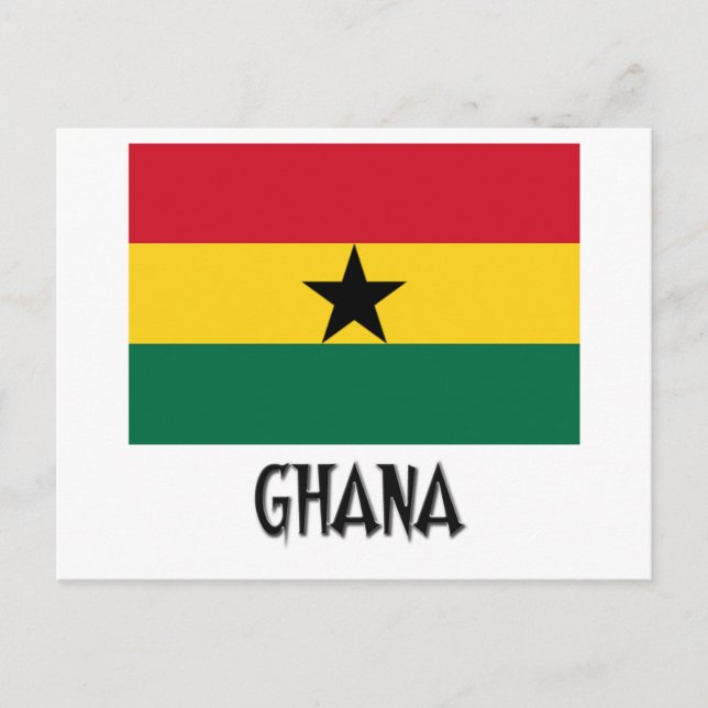 Postal Bandera de Ghana (Anverso)