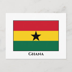 Postal Bandera de Ghana