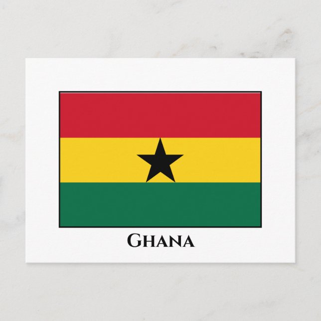 Postal Bandera de Ghana (Anverso)