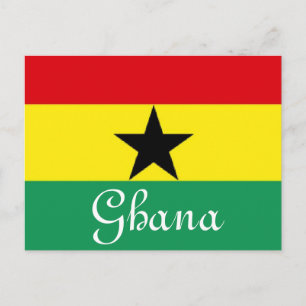 Postal Bandera de Ghana