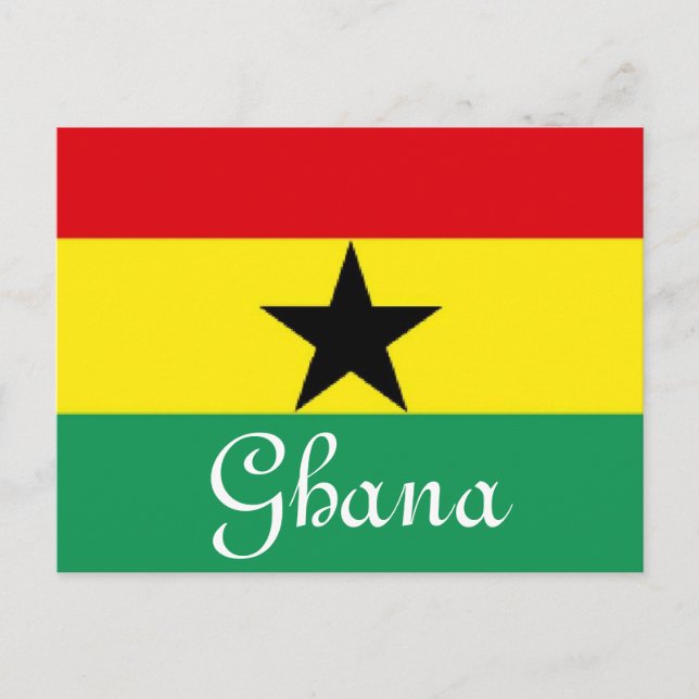 Postal Bandera de Ghana (Anverso)