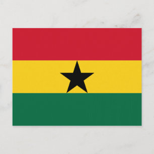 Postal Bandera de Ghana