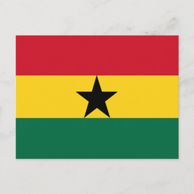 Postal Bandera de Ghana (Anverso)