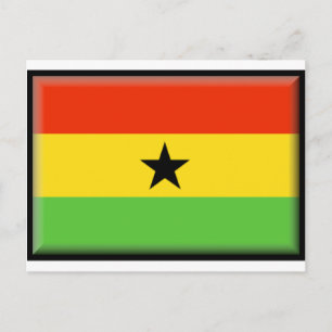 Postal Bandera de Ghana