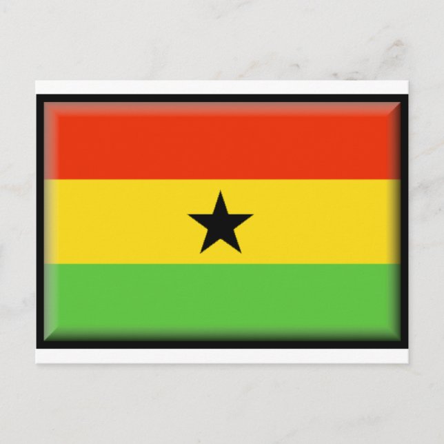 Postal Bandera de Ghana (Anverso)