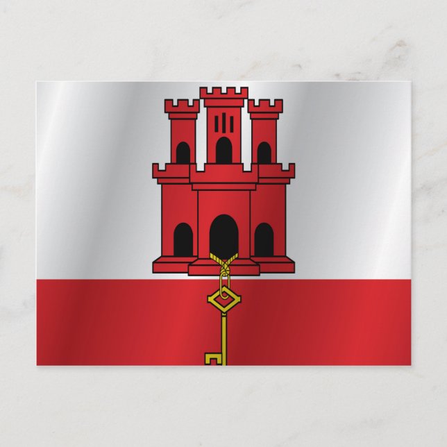 Postal Bandera de Gibraltar (Anverso)
