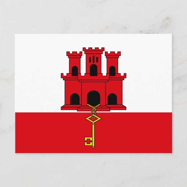Postal Bandera de Gibraltar (Anverso)