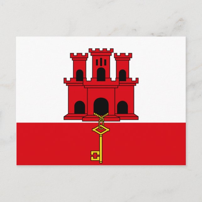 Postal Bandera de Gibraltar GI (Anverso)