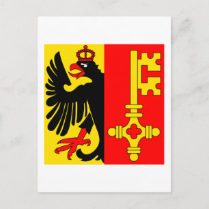 Postal Bandera de Ginebra