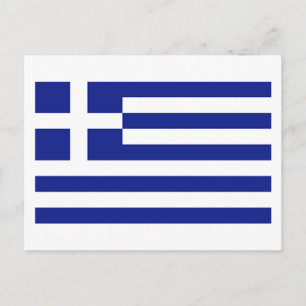 Postal Bandera de Grecia