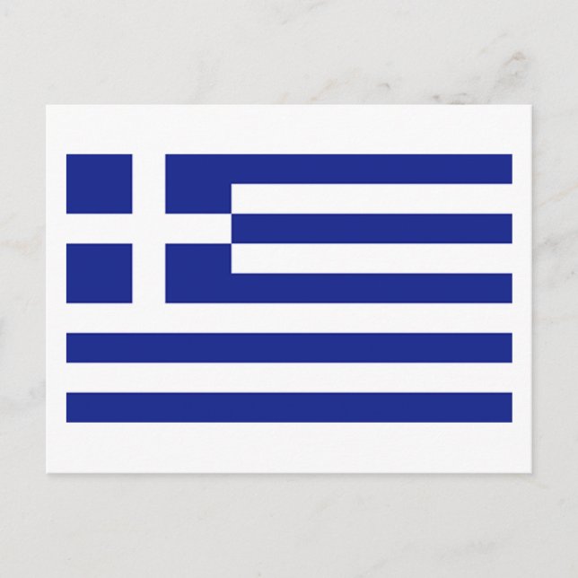Postal Bandera de Grecia (Anverso)