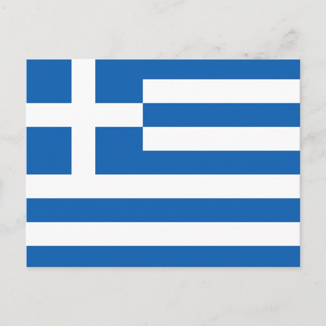 Postal Bandera de Grecia (Anverso)