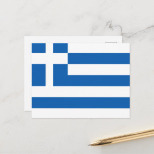 Postal Bandera de Grecia