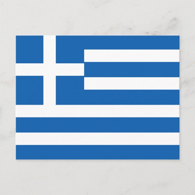 Postal Bandera de Grecia (Anverso)