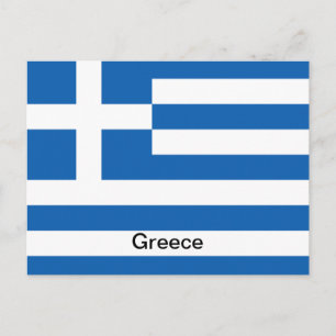 Postal Bandera de Grecia