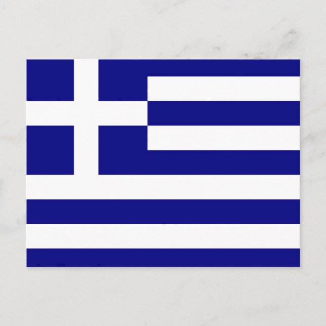 Postal Bandera de Grecia (Anverso)
