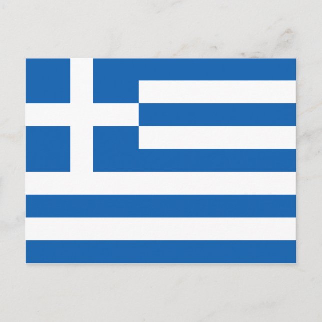 Postal Bandera de Grecia (Anverso)
